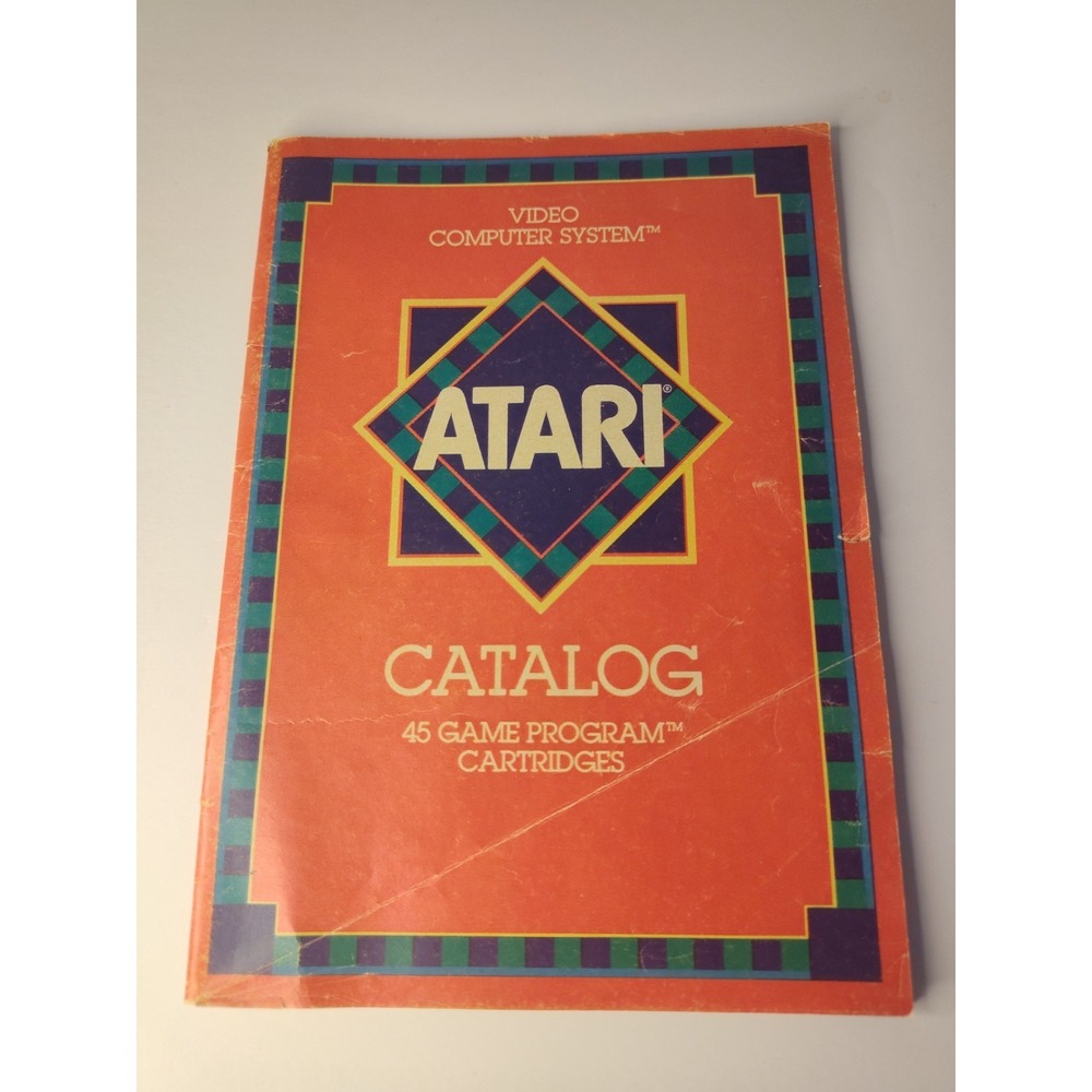 1982 Atari‎ Video Computer System 49 Game Catalog Nice